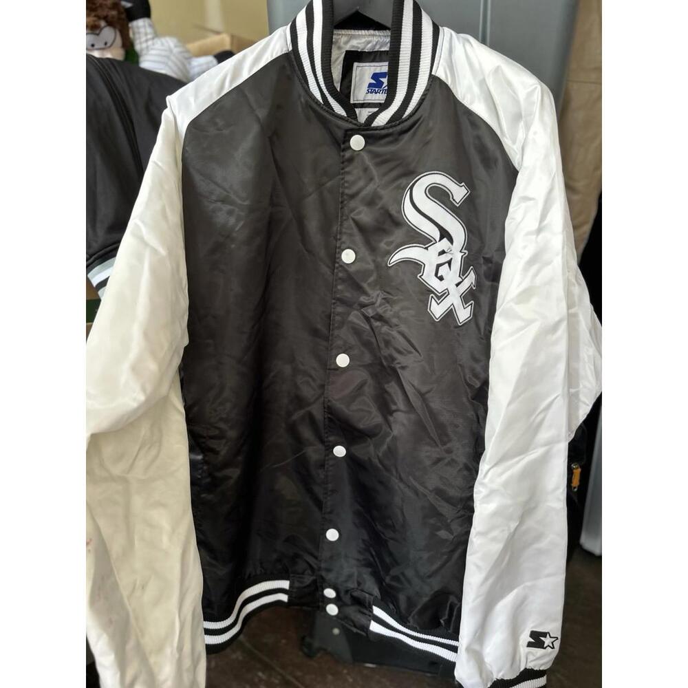 Chicago White‎ Sox Starter Jacket 4XL Black White MLB Coat
